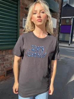 Daisy Street Relaxed T-Shirt with Space Cowboy Graphic-Women T-Shirts