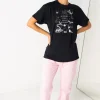 Daisy Street Relaxed T-Shirt with Halloween Witches Print-Women T-Shirts