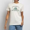 Daisy Street Relaxed T-Shirt with Make A Better Place Print-Women T-Shirts