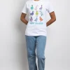 Daisy Street Relaxed T-Shirt with Get Ducked Print-Women T-Shirts