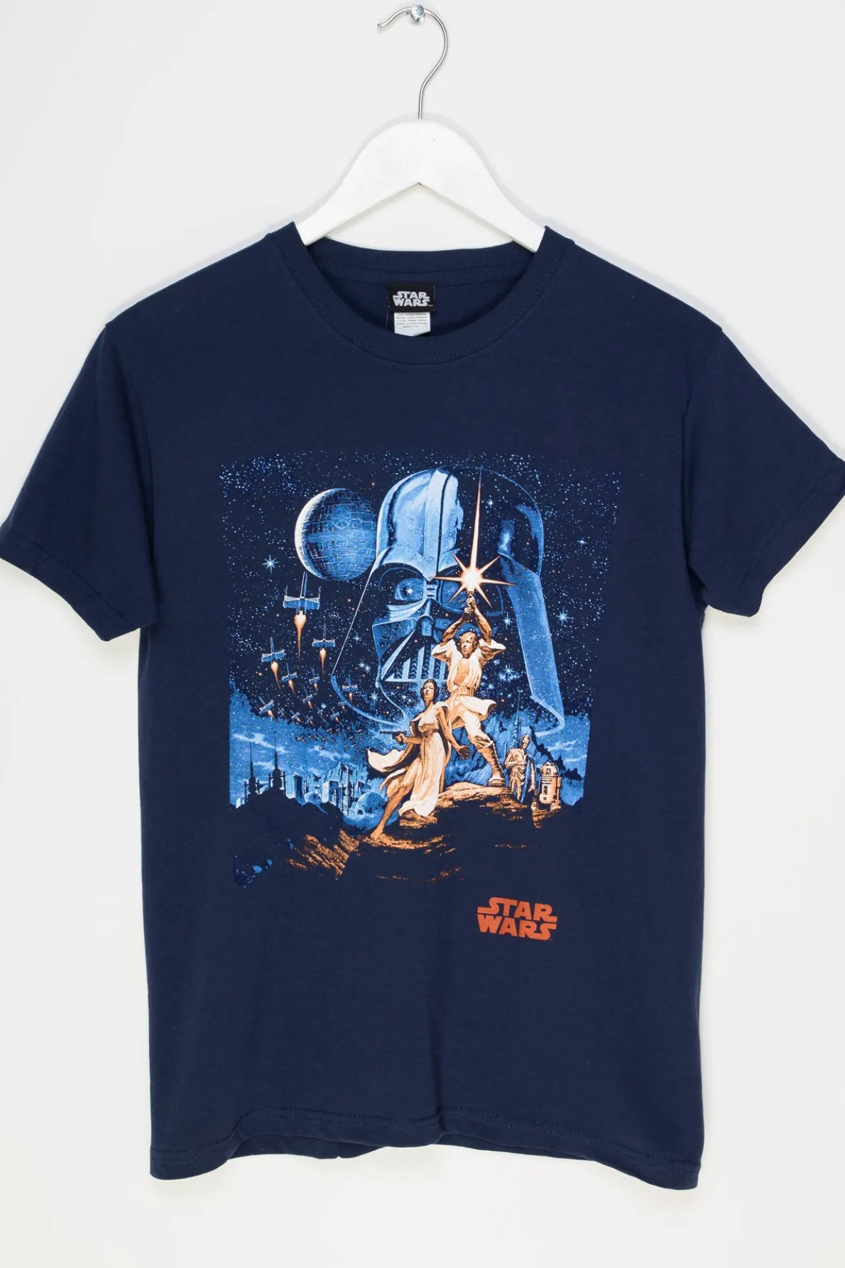 Daisy Street Relaxed T-Shirt with Throwback Star Wars Print-Women T-Shirts