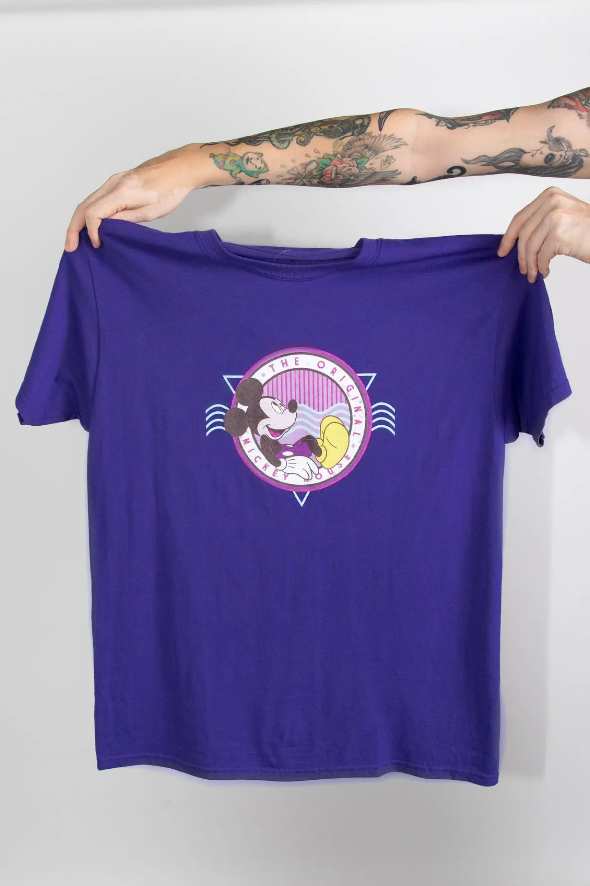 Daisy Street Relaxed T-Shirt with Original Mickey Print-Women Tops | T-Shirts