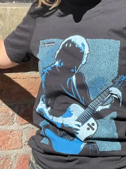 Daisy Street Relaxed T-Shirt with Ed Sheeran Print-Women Band Tees | T-Shirts