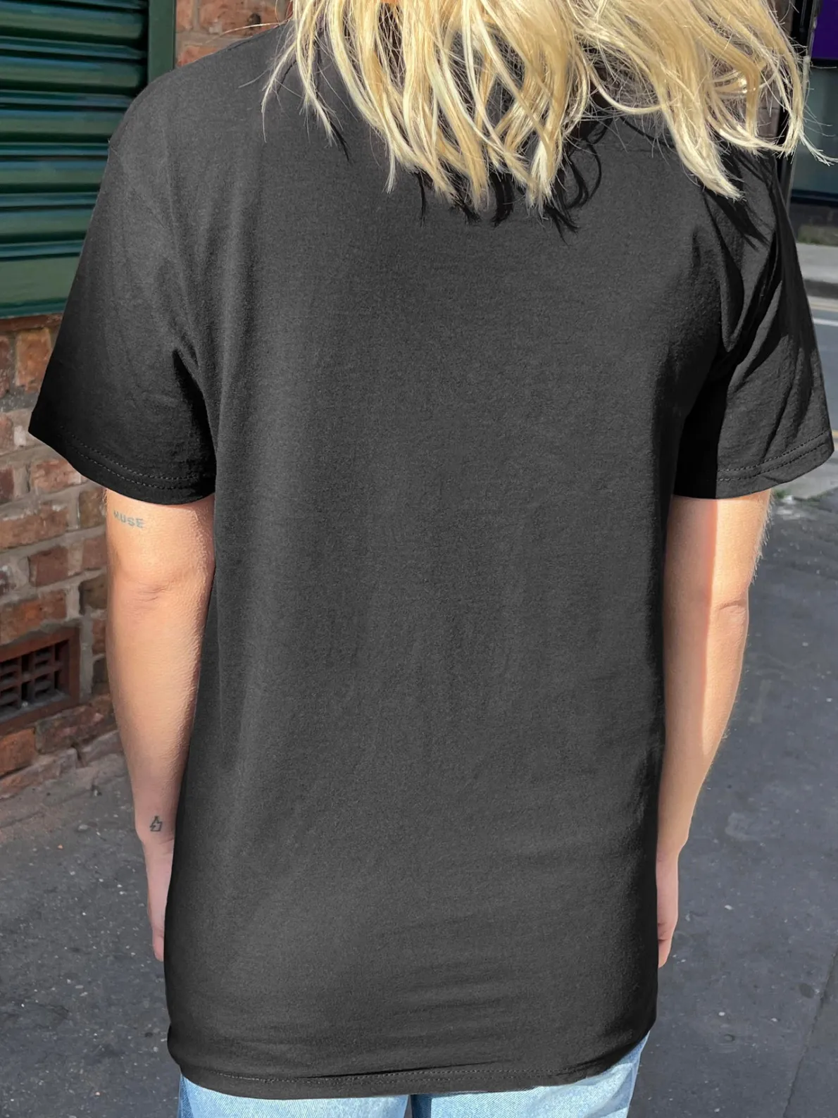 Daisy Street Relaxed T-Shirt with Night Panther Print-Women T-Shirts