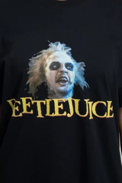 Daisy Street Relaxed T-Shirt with Beetlejuice Graphic-Women Tops | T-Shirts