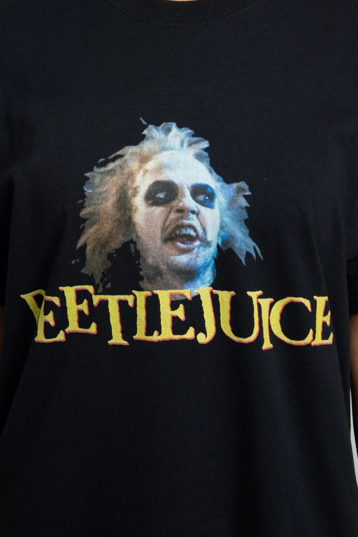 Daisy Street Relaxed T-Shirt with Beetlejuice Graphic-Women Tops | T-Shirts