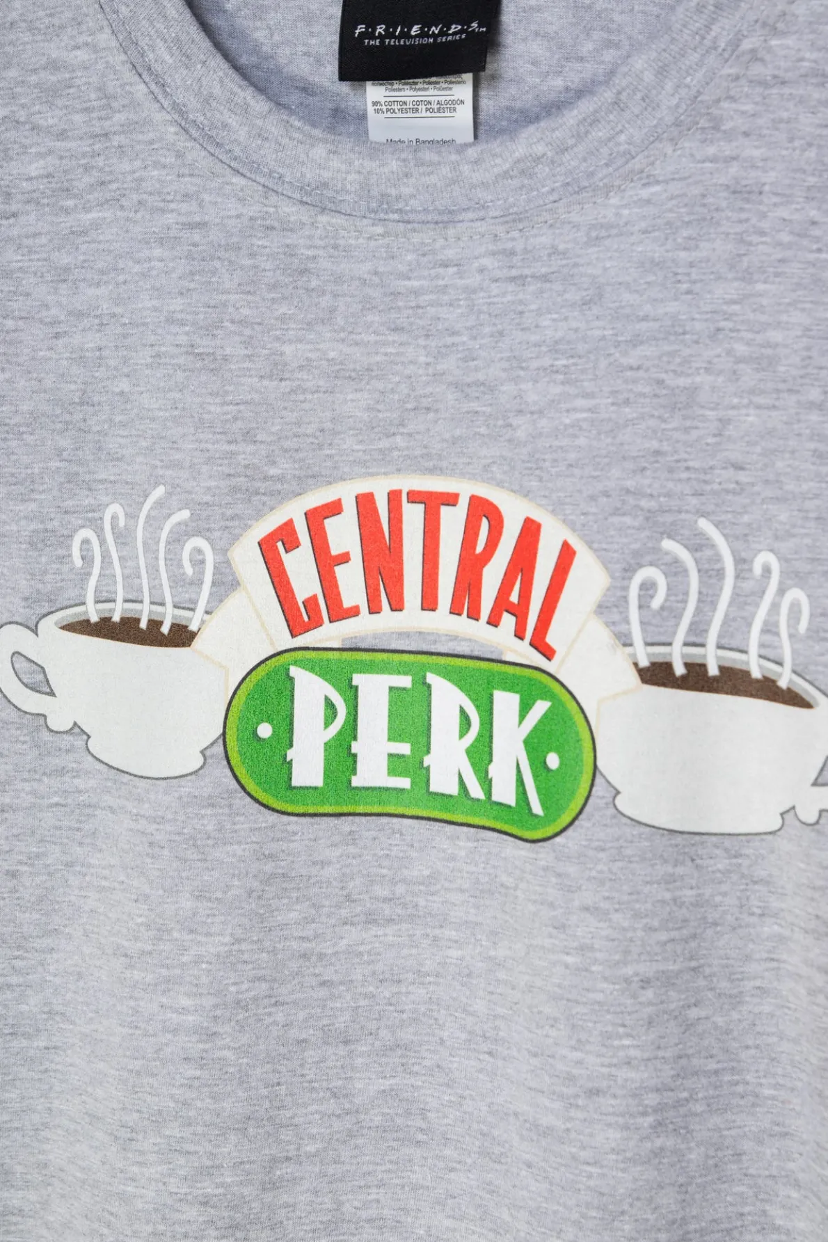 Daisy Street Relaxed T-Shirt with Central Perk Print-Women T-Shirts