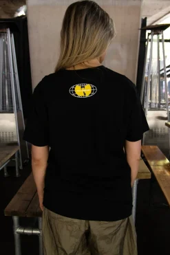 Daisy Street Relaxed T-Shirt with Wu-Tang Clan Print-Women Band Tees | T-Shirts