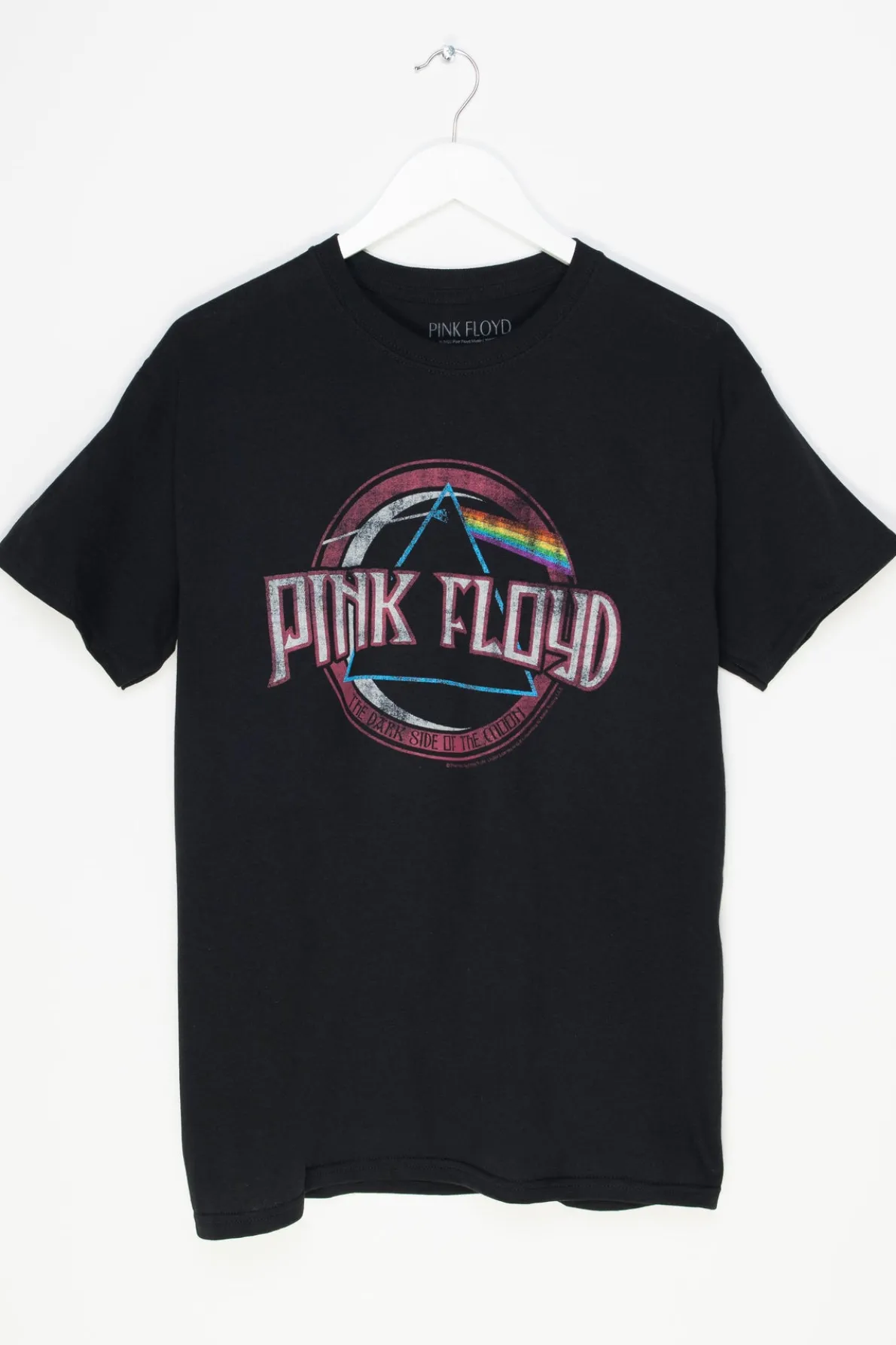 Daisy Street Relaxed T-Shirt with Pink Floyd Print-Women Band Tees | T-Shirts