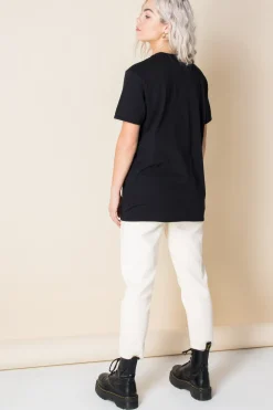 Daisy Street Relaxed T-Shirt with Billie Eilish Print-Women Band Tees | T-Shirts