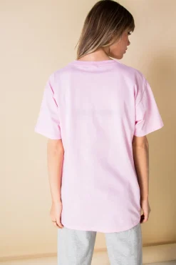 Daisy Street Relaxed T-Shirt with New York Print-Women T-Shirts
