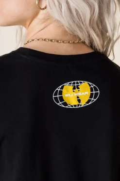 Daisy Street Relaxed T-Shirt with Wu-Tang Clan Print-Women Band Tees | T-Shirts