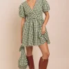 Daisy Street Seersucker Mini Smock Dress-Women Dresses