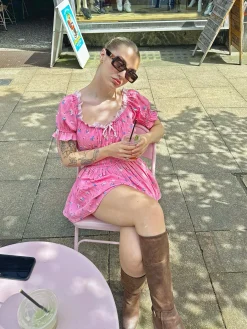Daisy Street Shirred Milkmaid Playsuit-Women Dresses