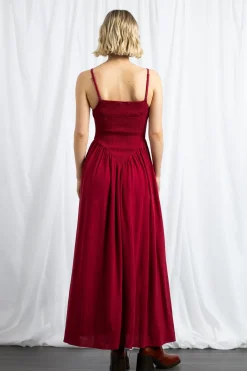 Daisy Street Shir V Shape Bodice Maxi Dress-Women Dresses