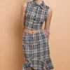 Daisy Street Sleeveless Fitted Shirt-Women Tops