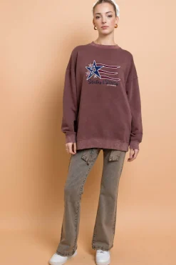Daisy Street States And Stars Sweater-Women Hoodies & Sweatshirts