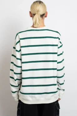 Daisy Street Striped LA Sweater-Women Hoodies & Sweatshirts