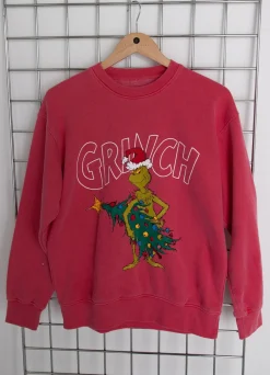 Daisy Street Sweatshirt With Grinch Christmas Print-Women Hoodies & Sweatshirts