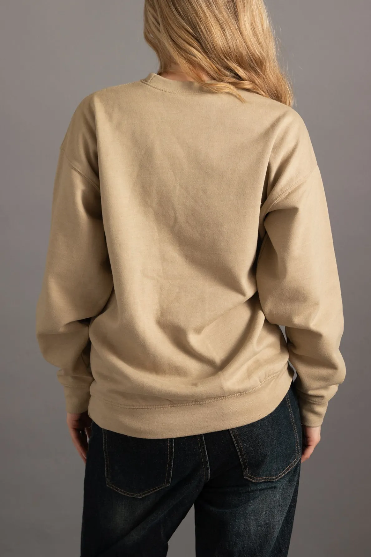 Daisy Street Sweatshirt With Sun&Moon Print-Women Hoodies & Sweatshirts