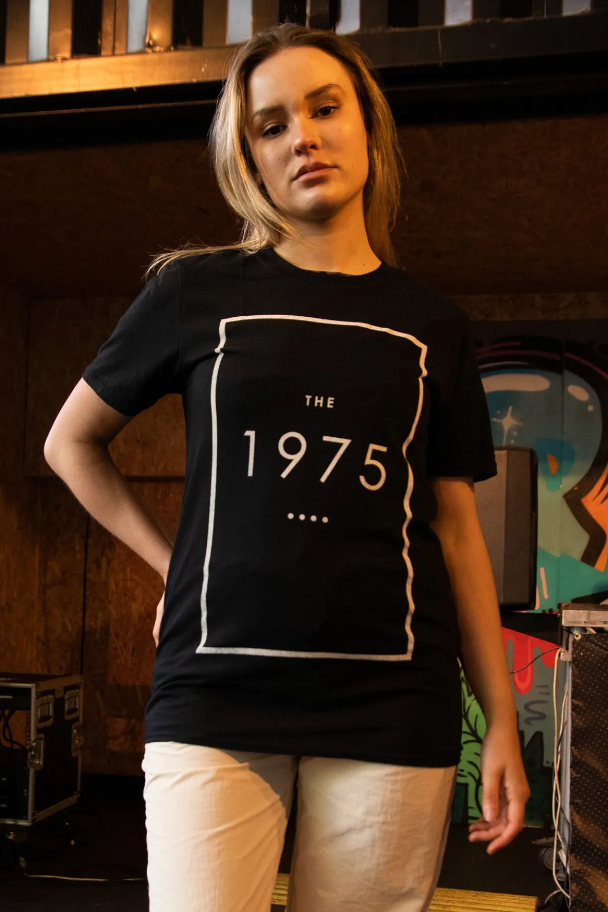 Daisy Street The 1975 Logo Print-Women T-Shirts