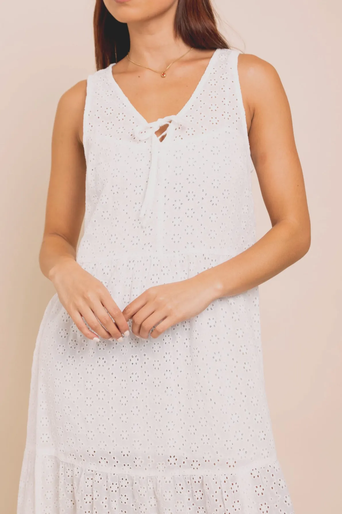 Daisy Street Tiered Maxi Dress With Split Front-Women Dresses