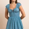 Daisy Street Tiered Mini Dress-Women Dresses