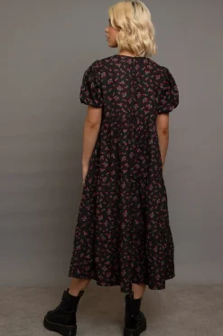 Daisy Street Tiered Smock Dress-Women Dresses