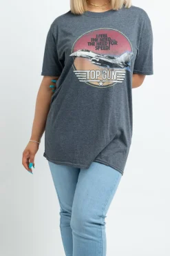 Daisy Street Top Gun Licensed T-Shirt in-Women T-Shirts