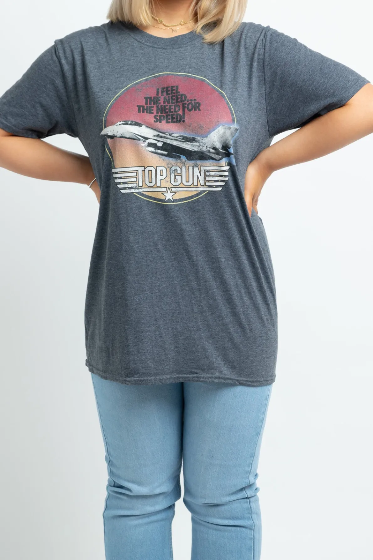 Daisy Street Top Gun Licensed T-Shirt in-Women T-Shirts