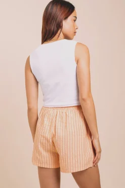 Daisy Street Vest Top With Barcelona Puff Print-Women Tops