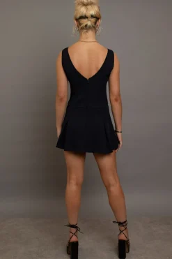 Daisy Street V-Neck Fitted Mini Dress-Women Partywear | Dresses