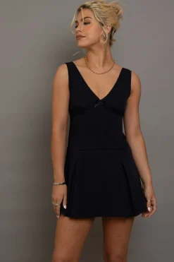 Daisy Street V-Neck Fitted Mini Dress-Women Partywear | Dresses