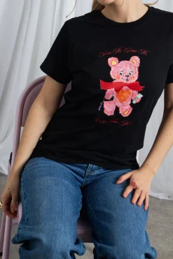Daisy Street Wine Me Dine Me Tee-Women Tops | T-Shirts