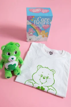 Daisy Street X Care Bears Relaxed with Plush Toy T-Shirt in Green-Women T-Shirts