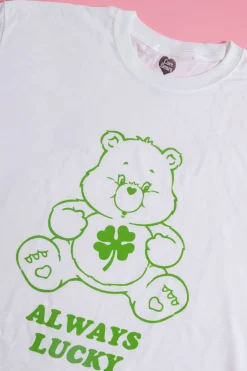 Daisy Street X Care Bears Relaxed with Plush Toy T-Shirt in Green-Women T-Shirts