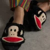 Daisy Street X PAUL FRANK FLUFFY SLIPPERS-Women Slippers